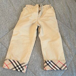 Burberry tan jeans for boys sz 2y